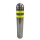 304 SS Reflective Dome Top Ground-in Fixed Security Pipe Bollard Poles
