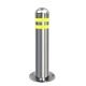 304 SS Surface Mounted Dome Top Fixed Pipe Bollard Posts