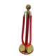 Ball Top 1.5m Braided Rope Concert Red and Gold Stands Vendor