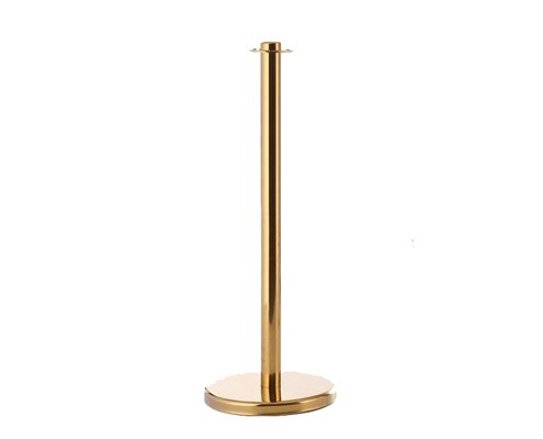 Flat Top 1.5m Twisted Rope Gold Crowd Control Dividers