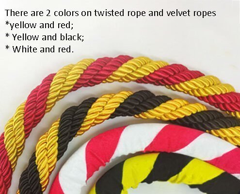 1500mm Rope Divider Multicolor Hemp Rope with Snap End