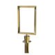 Welded Golden Rope Stanchion Top A4 Sign Holders