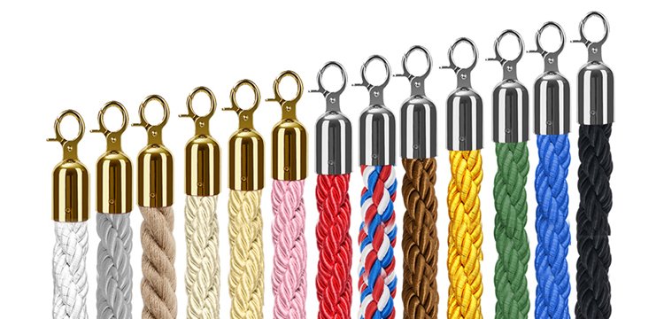 The braided ropes with snap hook