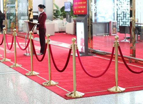 The Golden VIP Rope Stanchions