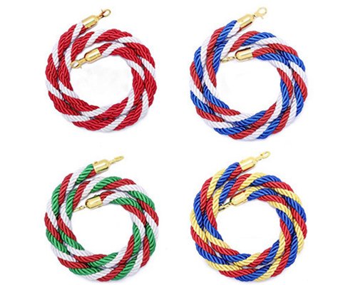 1500mm Decorative Braided Ropes with Metal Snap Hook