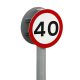 Rust-Free Aluminum Speed Limit Sign 40 MPH