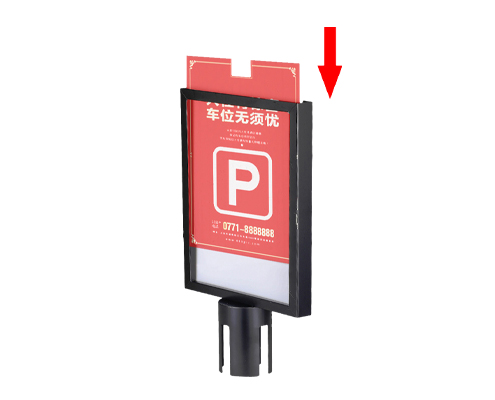 A3/A4 Retractable Belt Barriers Inserted Sign Holders