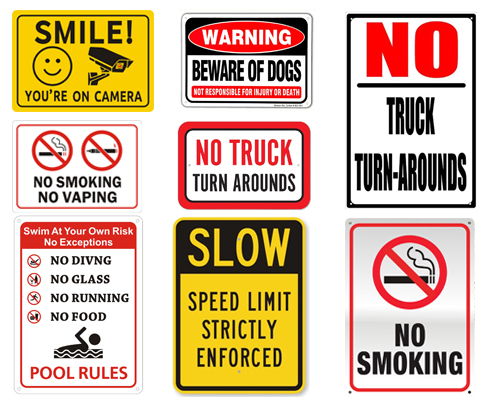 Traffic Road Alumnium Warning Signs